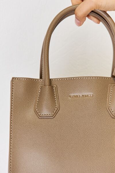 David Jones PU Leather Handbag - Flyclothing LLC