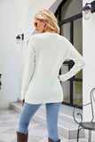 Twisted Round Neck Sweater - Flyclothing LLC