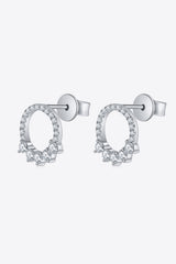 Moissanite Platinum-Plated Earrings - Flyclothing LLC