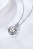 2 Carat Moissanite Round Pendant Necklace - Flyclothing LLC