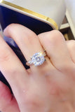 2 Carat Moissanite 925 Sterling Silver Ring - Flyclothing LLC