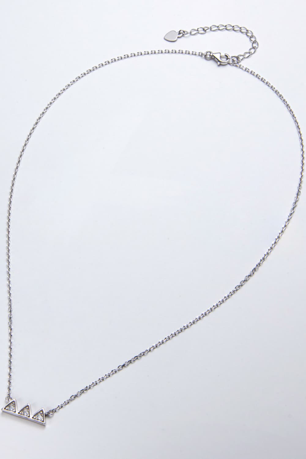 Moissanite Triangle Platinum-Plated Necklace - Flyclothing LLC