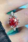 2 Carat Moissanite 6-Prong Ring in Phoenix Fire - Trendsi