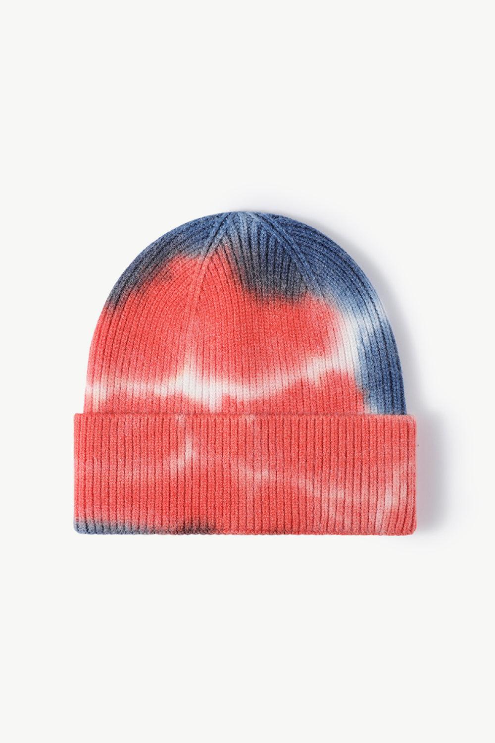 Tie-Dye Cuffed Knit Beanie - Flyclothing LLC