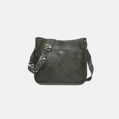 PU Leather Leopard Shoulder Bag - Flyclothing LLC