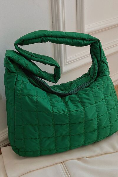 Large Quilted Shoulder Bag - Flyclothing LLC