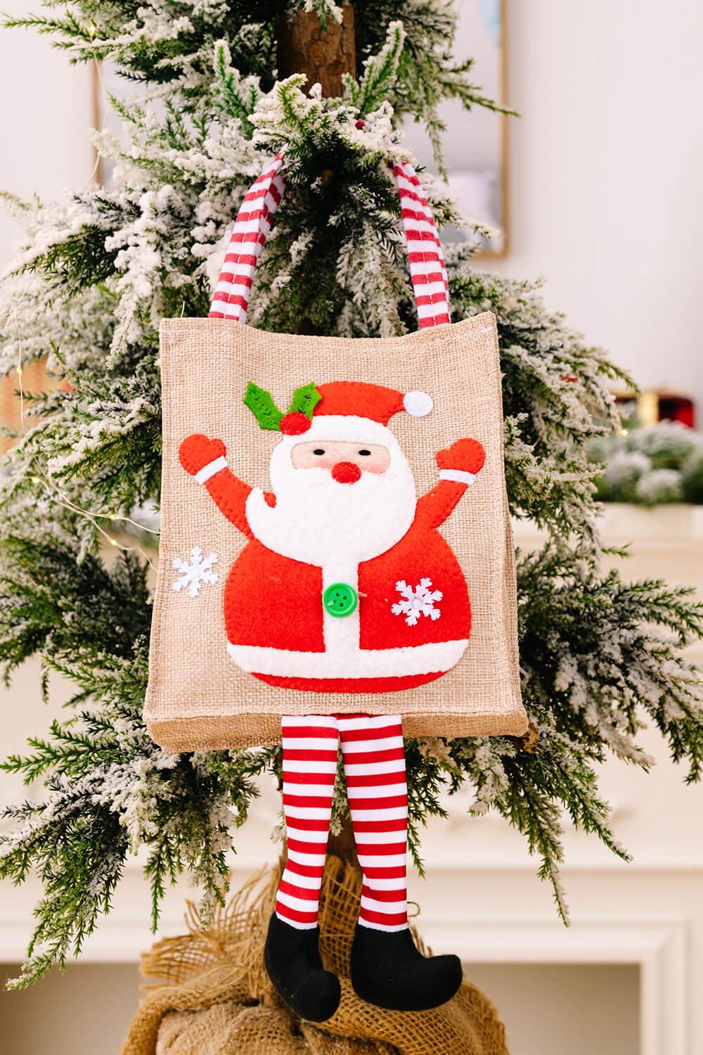 4-Pack Christmas Gnome Graphic Striped Gift Bag - Flyclothing LLC