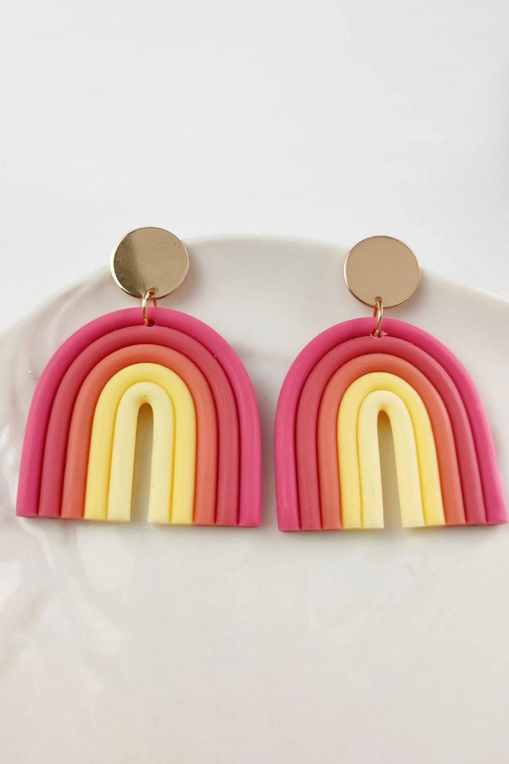 Rainbow Shape Dangle Earrings - Flyclothing LLC