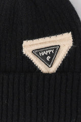 HAPPY Contrast Beanie - Flyclothing LLC