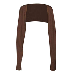 Long Sleeve Knit Bolero - Flyclothing LLC