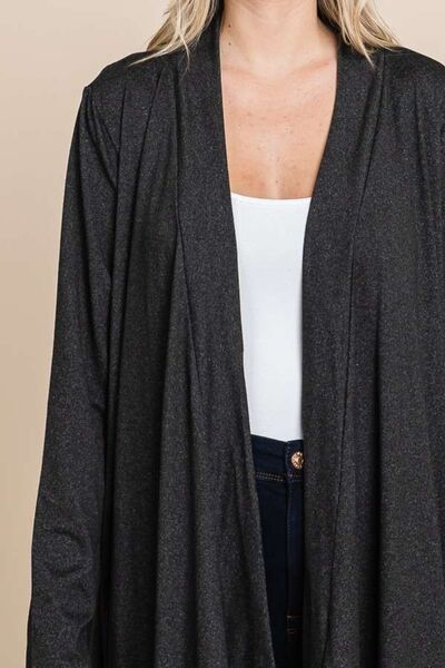 Culture Code Open Front Longline Cover Up with Pockets - Flyclothing LLC