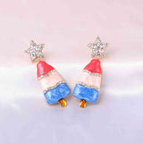 Christmas Tree Rhinestone Alloy Earrings - Flyclothing LLC