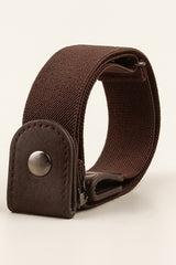 PU Elastic Snap Closure Belt - Flyclothing LLC