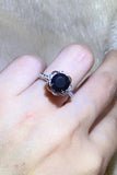 2 Carat Black Moissanite Floral Ring - Flyclothing LLC