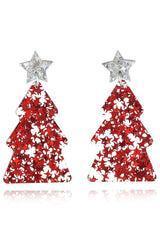 Christmas Tree Acrylic Earrings - Trendsi