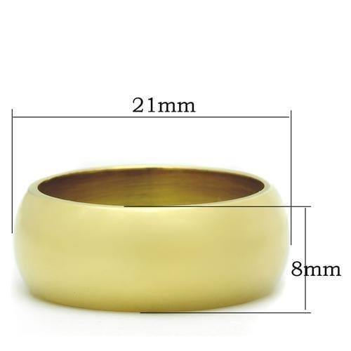 Alamode IP Gold(Ion Plating) Brass Ring with No Stone - Alamode