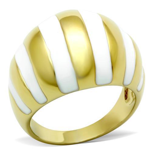 Alamode IP Gold(Ion Plating) Brass Ring with No Stone