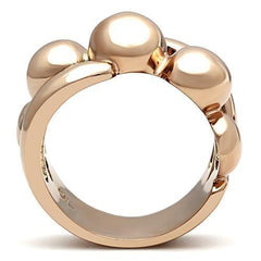 Alamode IP Rose Gold(Ion Plating) Brass Ring with No Stone - Alamode