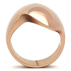 Alamode IP Rose Gold(Ion Plating) Brass Ring with No Stone - Alamode