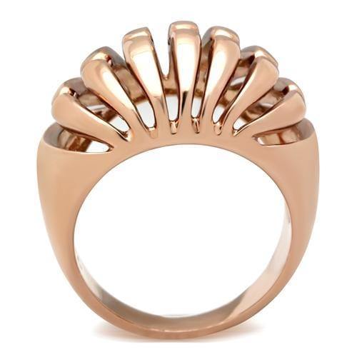 Alamode IP Rose Gold(Ion Plating) Brass Ring with No Stone - Alamode