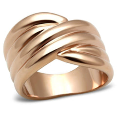 Alamode IP Rose Gold(Ion Plating) Brass Ring with No Stone - Alamode