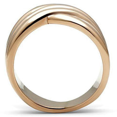 Alamode IP Rose Gold(Ion Plating) Brass Ring with No Stone - Alamode