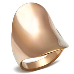 Alamode IP Rose Gold(Ion Plating) Brass Ring with No Stone - Alamode