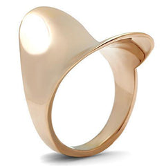 Alamode IP Rose Gold(Ion Plating) Brass Ring with No Stone - Alamode