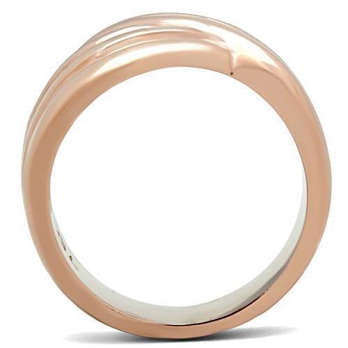 Alamode IP Rose Gold(Ion Plating) Brass Ring with No Stone - Alamode