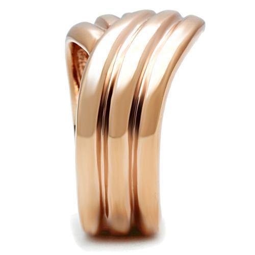 Alamode IP Rose Gold(Ion Plating) Brass Ring with No Stone - Alamode