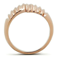 Alamode IP Rose Gold(Ion Plating) Brass Ring with No Stone - Alamode