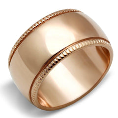 Alamode IP Rose Gold(Ion Plating) Brass Ring with No Stone - Alamode