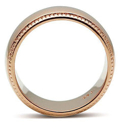 Alamode IP Rose Gold(Ion Plating) Brass Ring with No Stone - Alamode