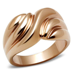 Alamode IP Rose Gold(Ion Plating) Brass Ring with No Stone - Alamode