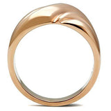 Alamode IP Rose Gold(Ion Plating) Brass Ring with No Stone - Alamode