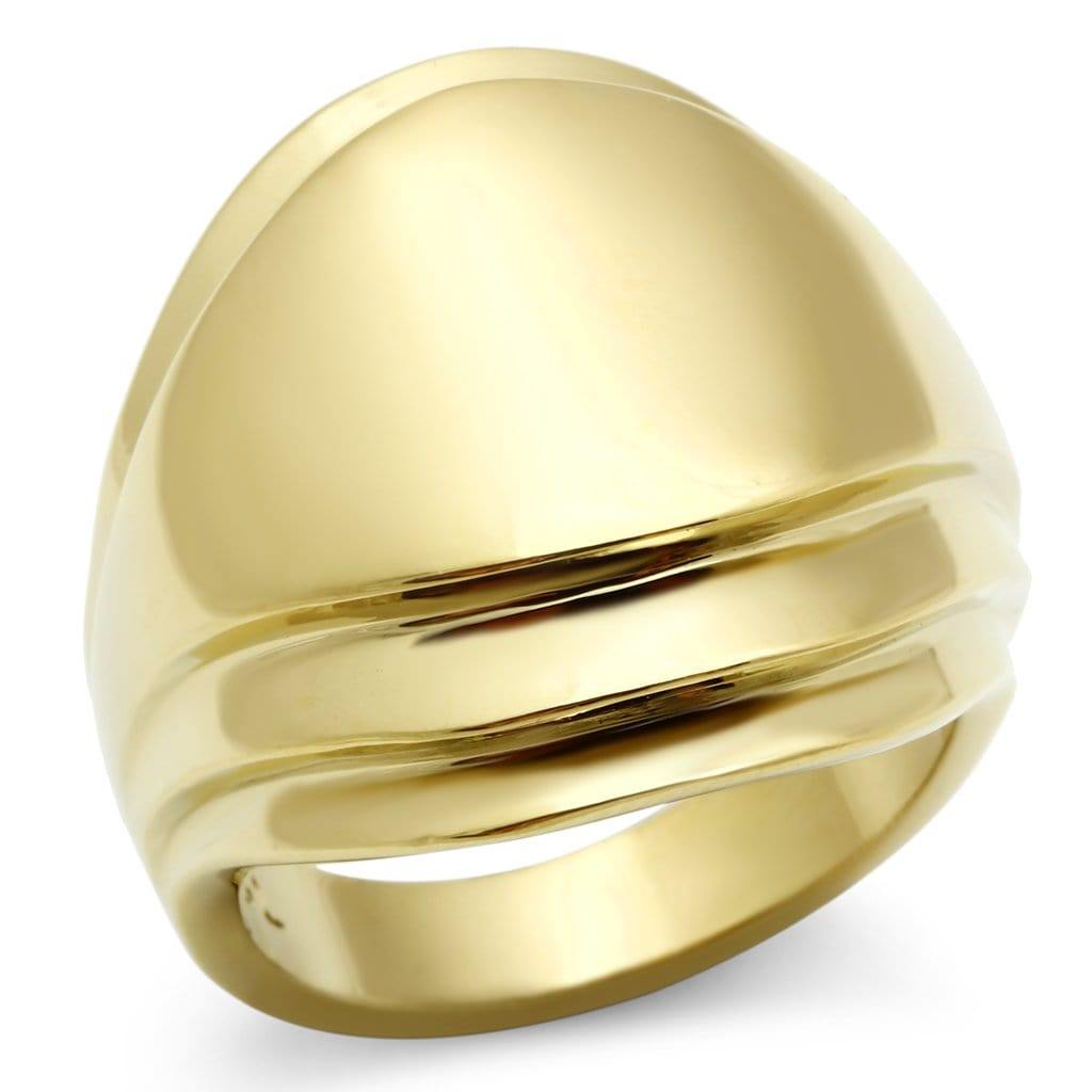 Alamode IP Gold(Ion Plating) Brass Ring with No Stone - Alamode