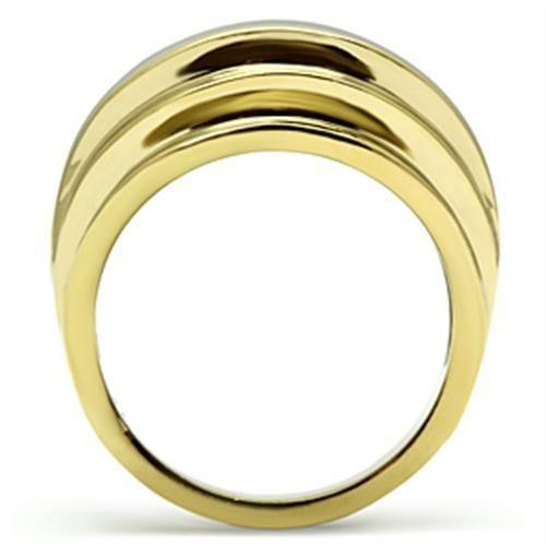 Alamode IP Gold(Ion Plating) Brass Ring with No Stone - Alamode