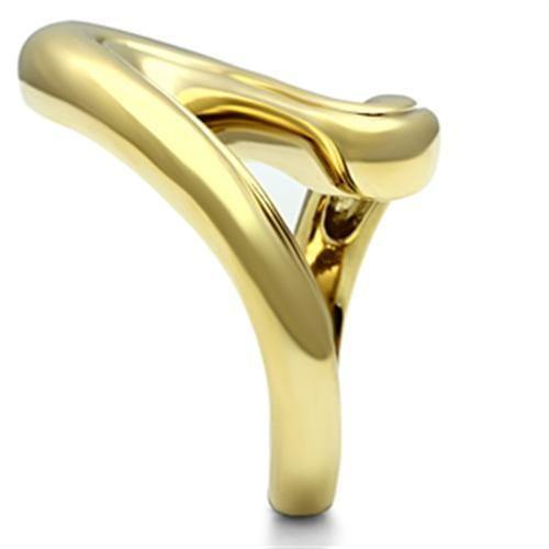 Alamode IP Gold(Ion Plating) Brass Ring with No Stone - Alamode