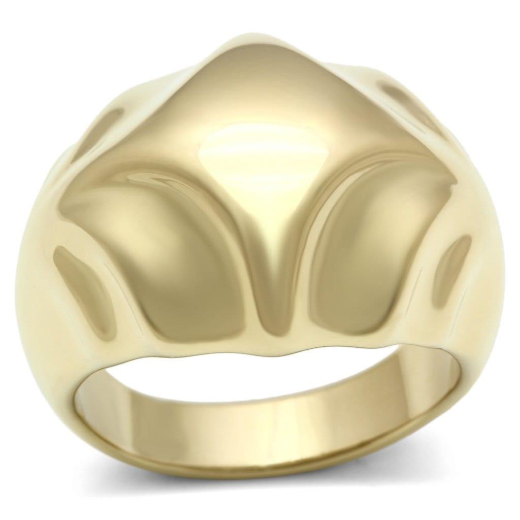 Alamode IP Gold(Ion Plating) Brass Ring with No Stone - Alamode