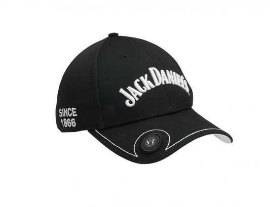 Jack Daniels 6 Panel Structured Cotton Mesh Cap Black or White - Flyclothing LLC