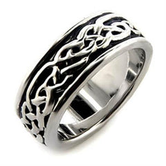 Alamode Rhodium Brass Ring with No Stone