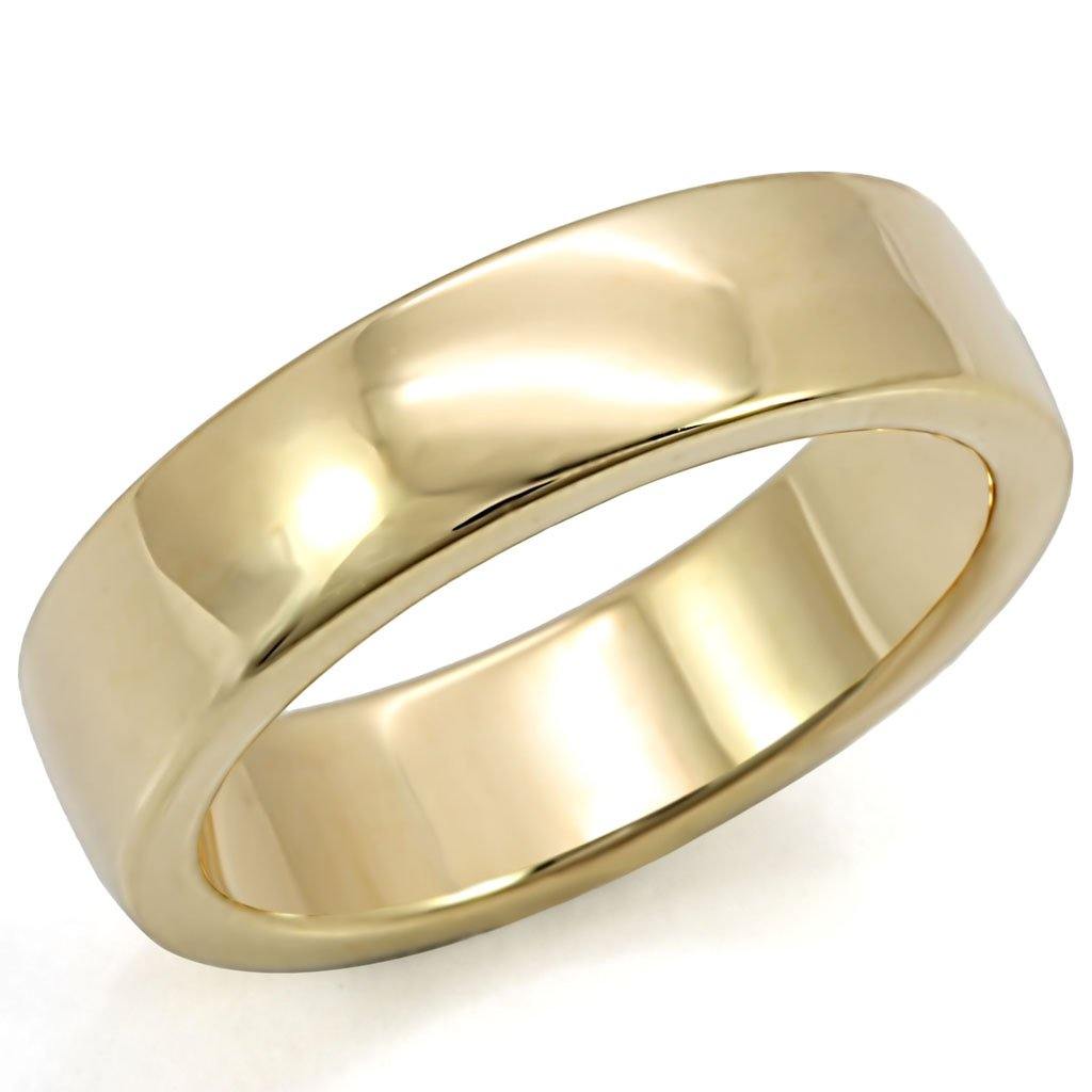 Alamode Gold Brass Ring with No Stone