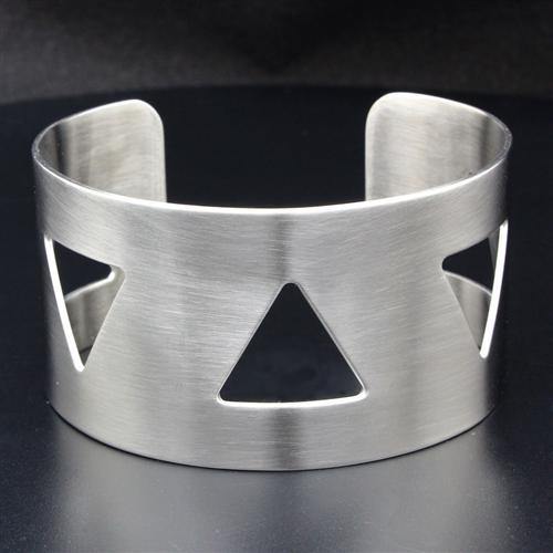 Alamode High polished (no plating) Stainless Steel Bangle with No Stone