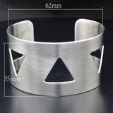 Alamode High polished (no plating) Stainless Steel Bangle with No Stone - Flyclothing LLC