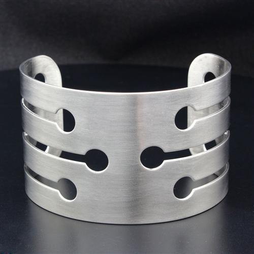 Alamode High polished (no plating) Stainless Steel Bangle with No Stone