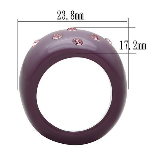 Alamode Resin Ring with Synthetic Synthetic Stone in Multi Color - Flyclothing LLC