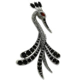 Alamode Imitation Rhodium White Metal Brooches with Top Grade Crystal in Multi Color - Alamode