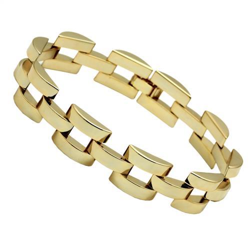 Alamode Gold Brass Bracelet with No Stone