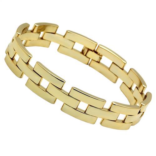 Alamode Gold Brass Bracelet with No Stone