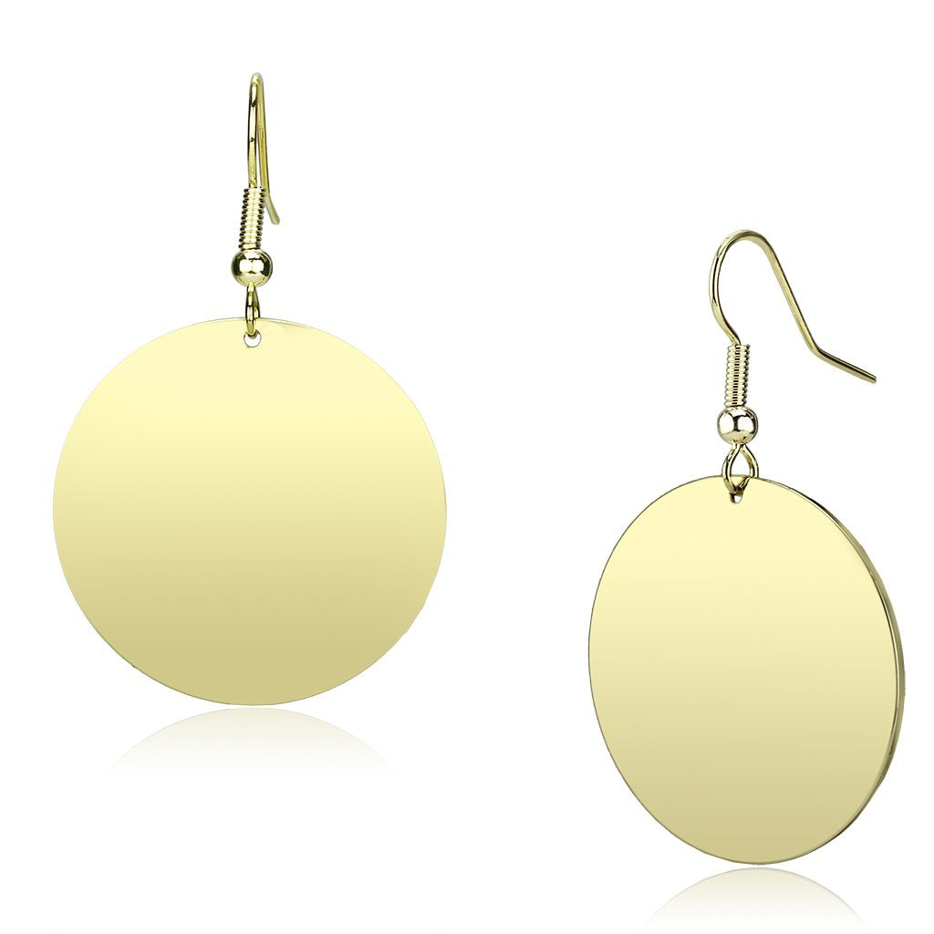 Alamode Gold Iron Earrings with No Stone